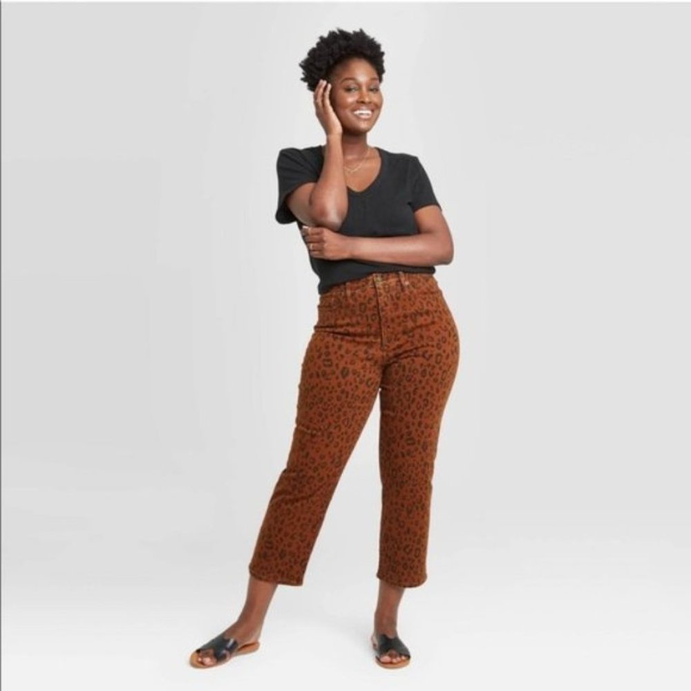 Leopard Print Super-High Rise Straight Ankle 8